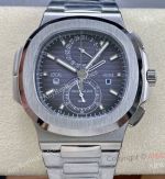 SPP Factory Clone Patek Philippe 5990 Nautilus Travel Time Grey Face Watch